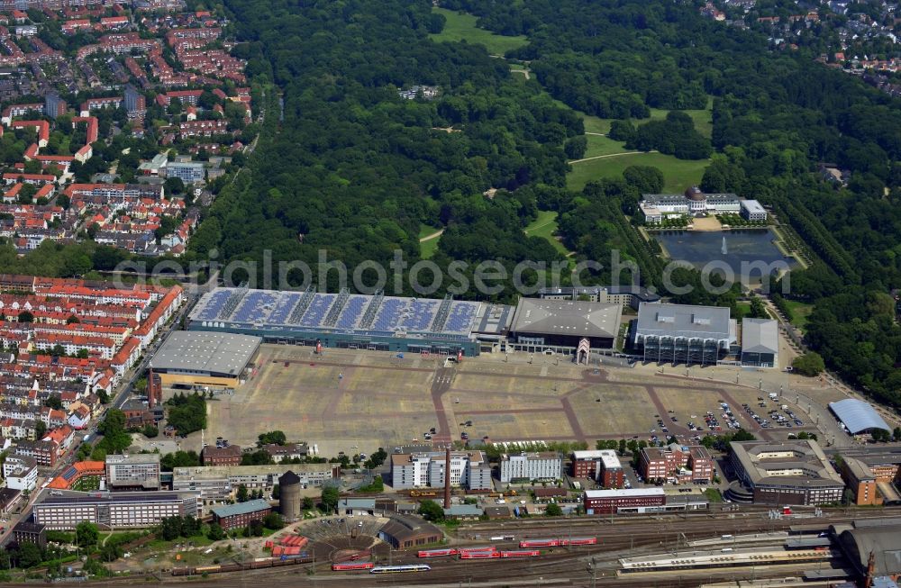 Aerial image Bremen OT Findorff - View of the venue Buergerweise in the district of Findorff in Bremen