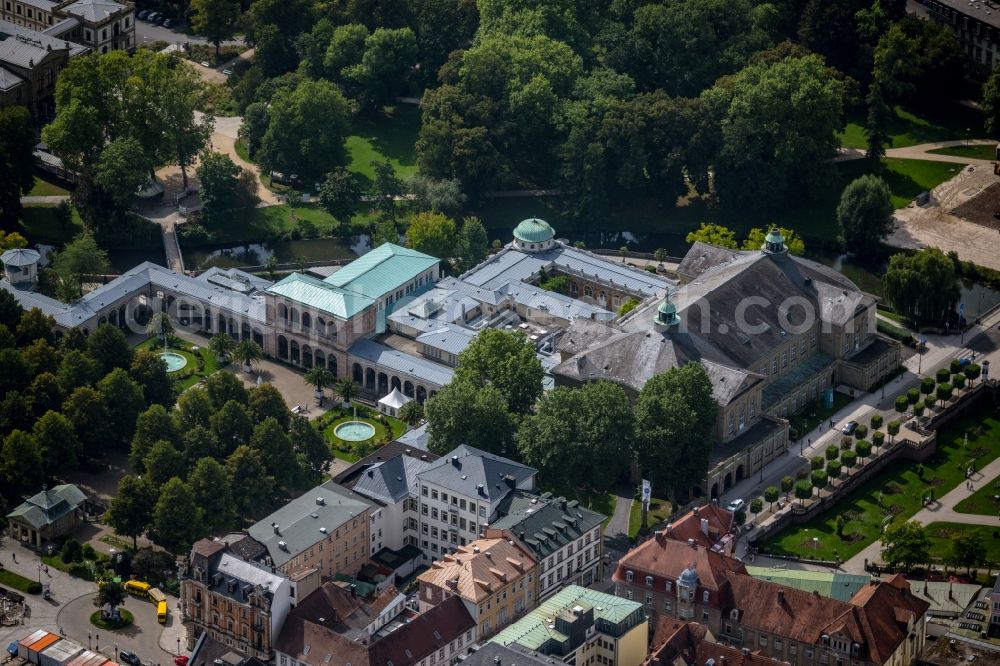 Aerial image Bad Kissingen - Building of the indoor arena Regentenbau on Ludwigstrasse in Bad Kissingen in the state Bavaria, Germany