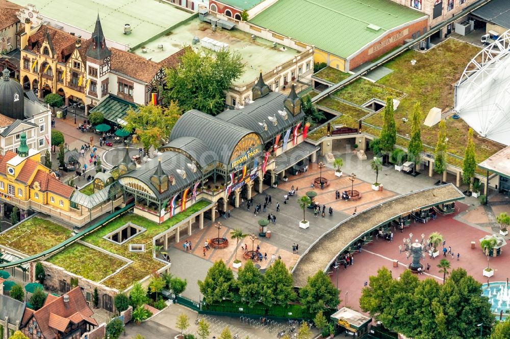 Aerial image Rust - Event location in Rust in the state Baden-Wurttemberg, Germany