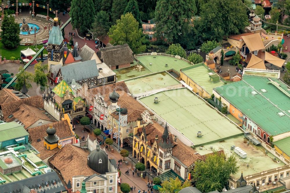 Aerial photograph Rust - Event location in Rust in the state Baden-Wurttemberg, Germany