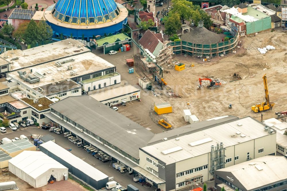 Aerial image Rust - Event location in Rust in the state Baden-Wurttemberg, Germany