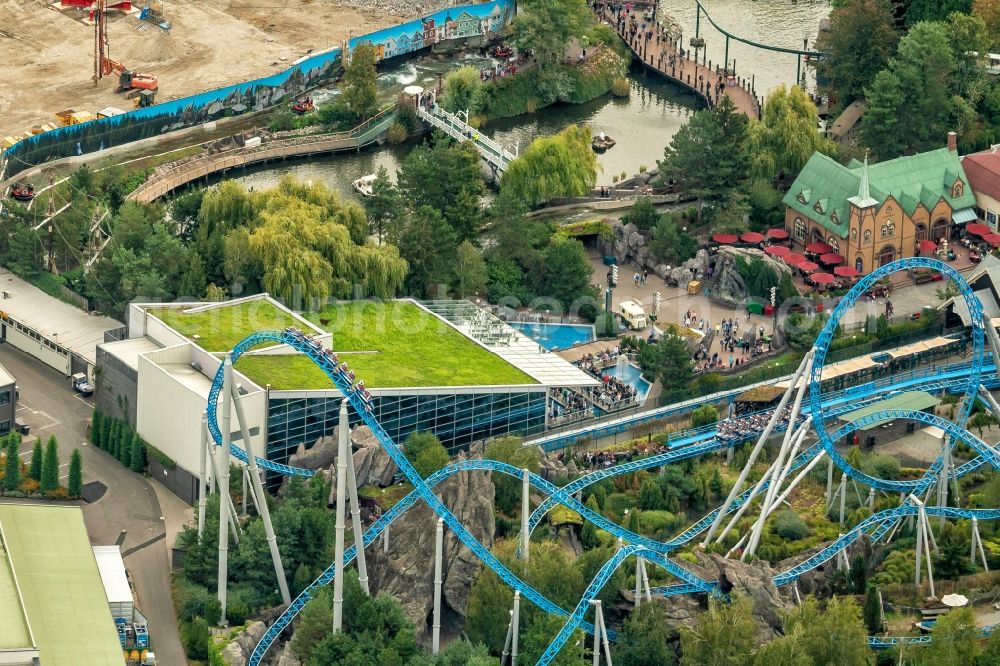 Aerial photograph Rust - Event location in Rust in the state Baden-Wurttemberg, Germany