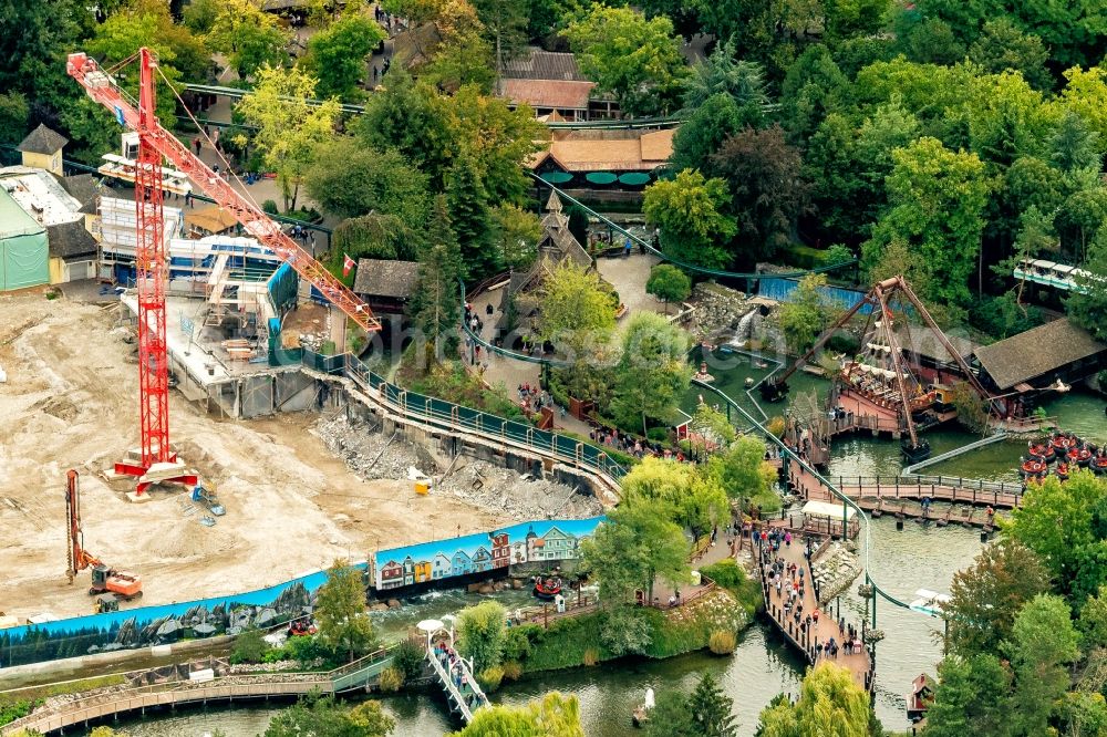 Rust from the bird's eye view: Event location in Rust in the state Baden-Wurttemberg, Germany