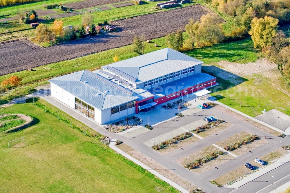 Aerial image Kandel - Building of the indoor arena Bienwaldhalle in Kandel in the state Rhineland-Palatinate