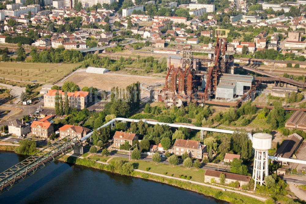 Aerial image Uckange - Building of the indoor arena U4 - Blast Furnace Park in Uckange in Grand Est, France