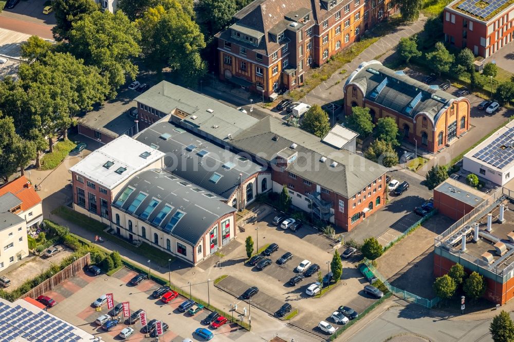 Aerial image Bochum - Building of the indoor arena Bochumer Kulturrat e.V. on Lothringer Strasse in Bochum in the state North Rhine-Westphalia, Germany