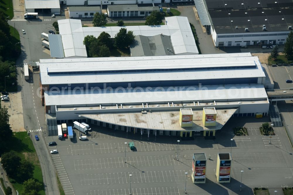 Aerial photograph Chemnitz - Building the indoor arena Messe Chemnitz in Chemnitz in the state Saxony