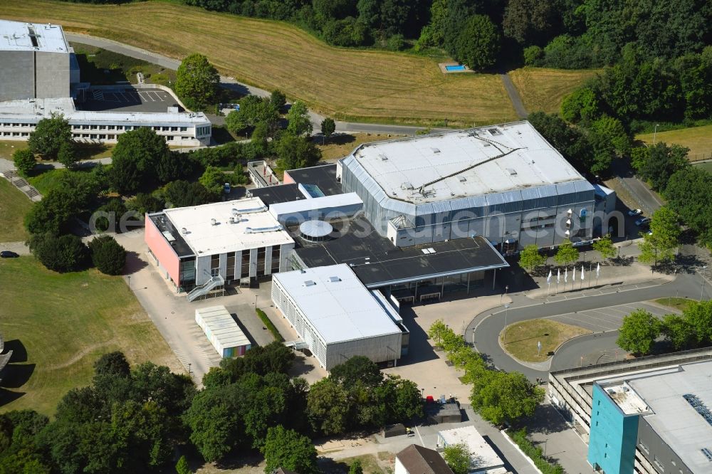 Wolfsburg from above - Building of the indoor arena CongressPark in Wolfsburg in the state Lower Saxony, Germany