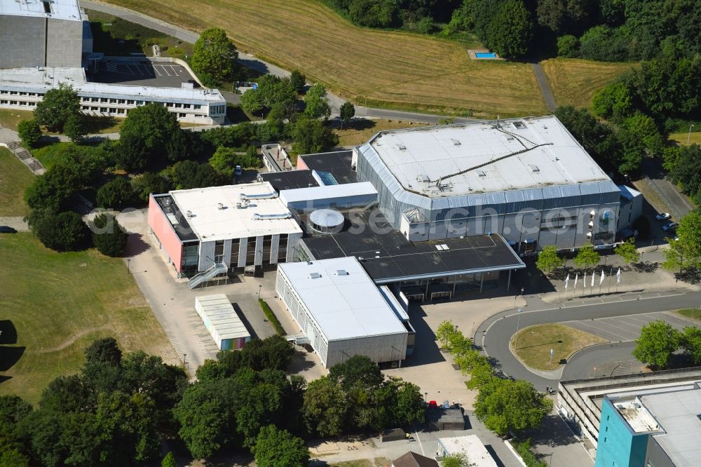 Wolfsburg from the bird's eye view: Building of the indoor arena CongressPark in Wolfsburg in the state Lower Saxony, Germany