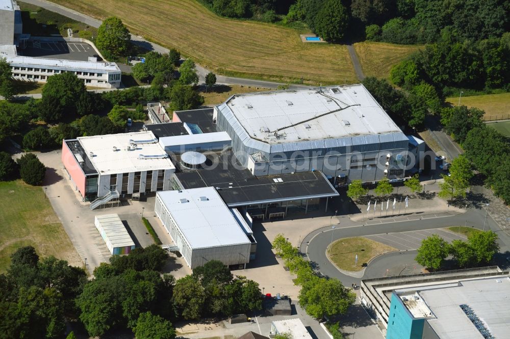 Aerial image Wolfsburg - Building of the indoor arena CongressPark in Wolfsburg in the state Lower Saxony, Germany