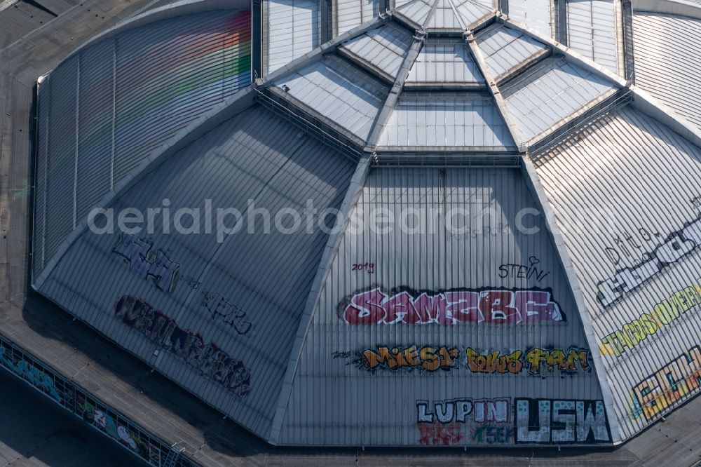 Aerial photograph Leipzig - Building of the indoor arena Eventlocation Kohlrabizirkus Leipzig An den Tierkliniken in Leipzig in the state Saxony, Germany