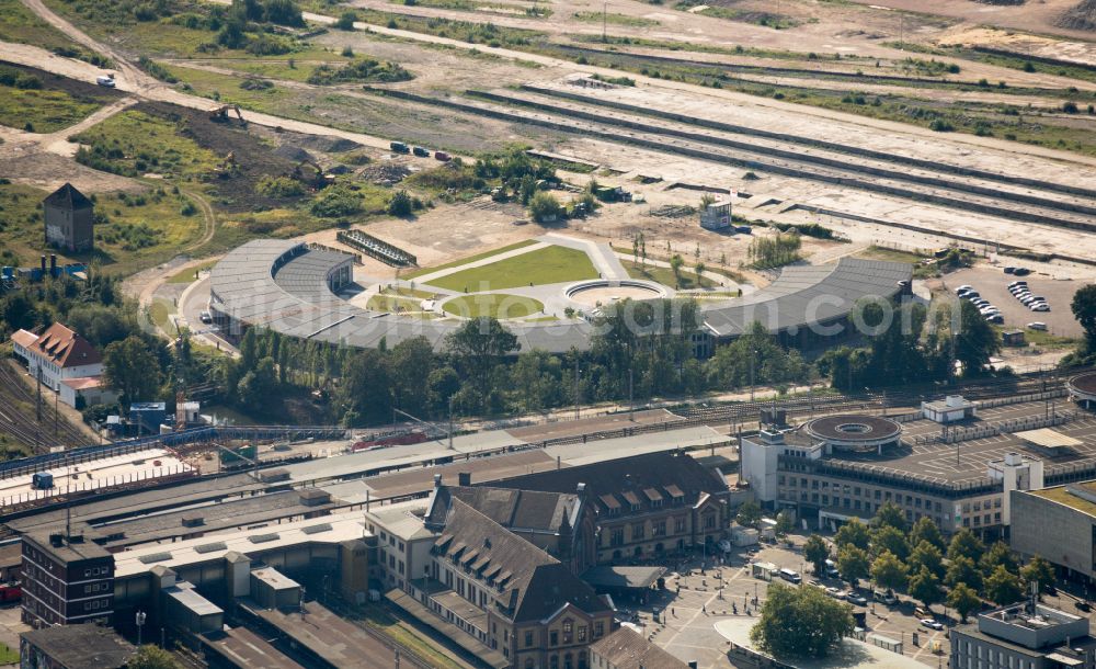 Osnabrück from above - Building of the indoor arena Innovatorium in ehemaligen Ringlokschuppen on street Hamburger Strasse in Osnabrueck in the state Lower Saxony, Germany