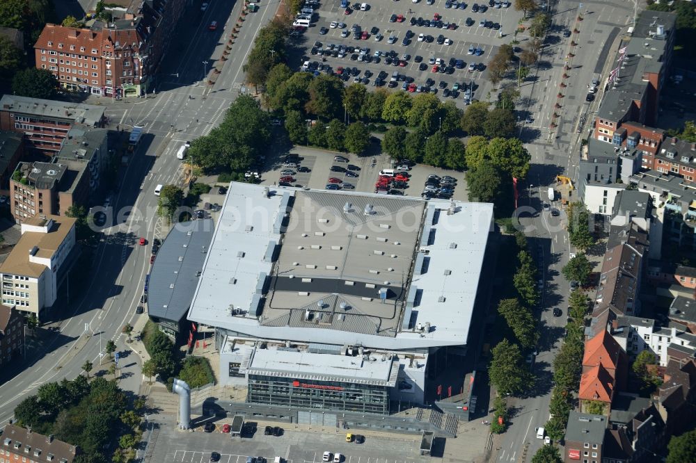 Kiel from above - Building the indoor arena Sparkassen-Arena-Kiel in Kiel in the state Schleswig-Holstein