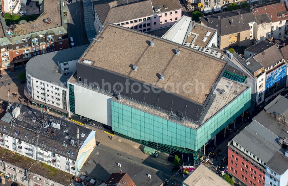 Dortmund from above - Building of the indoor arena Konzerthaus Dortmund on Brueckstrasse in Dortmund in the state North Rhine-Westphalia, Germany