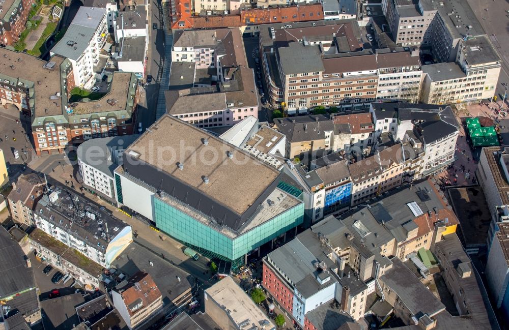 Dortmund from the bird's eye view: Building of the indoor arena Konzerthaus Dortmund on Brueckstrasse in Dortmund in the state North Rhine-Westphalia, Germany