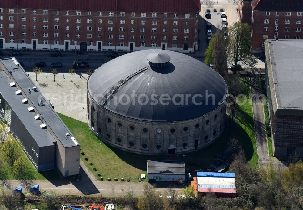 Aerial image Kopenhagen - Building of the indoor arena Ostre Gasvaerk Teater in Copenhagen in Denmark