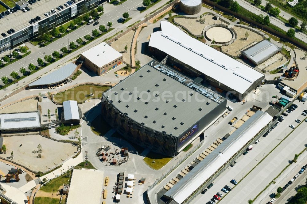 Aerial photograph München - Event Hall SHOWPALAST MUNICH at the CAVALLUNA PARK in Munich in the state of Bavaria, Germany