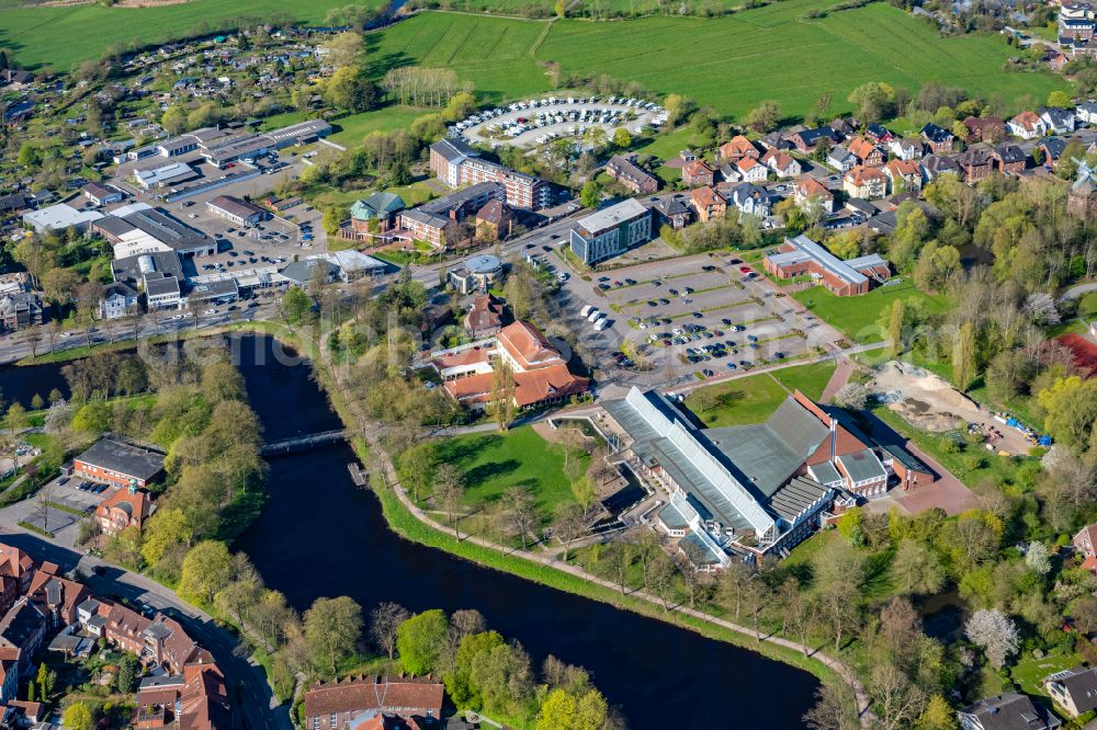 Aerial image Stade - Building of the indoor arena Stadeum in Stade in the state Lower Saxony, Germany