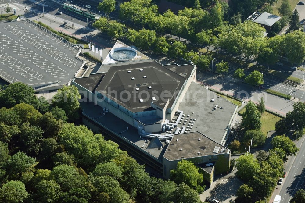 Aerial image Braunschweig - Building the indoor arena City Hall Braunschweig in Braunschweig in the state Lower Saxony