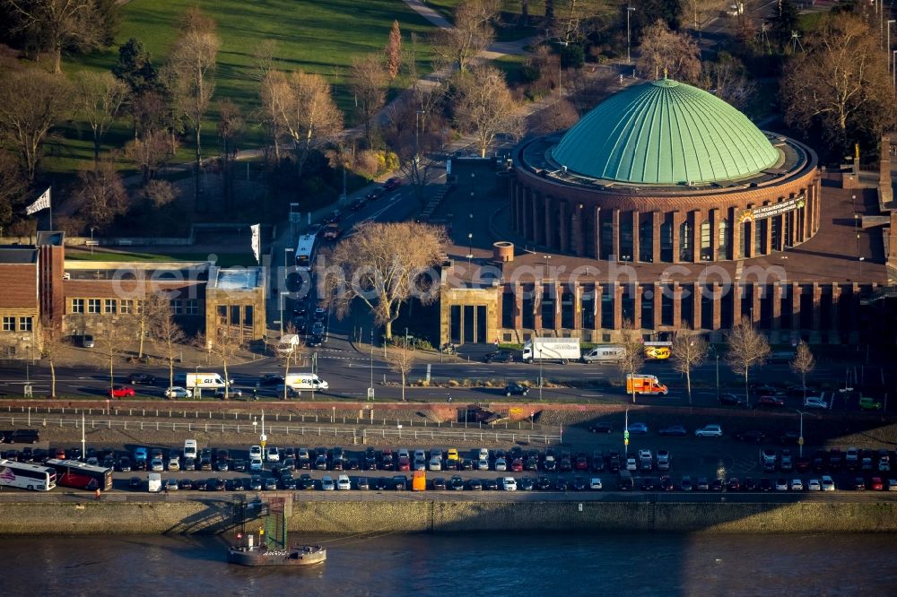 Aerial photograph Düsseldorf - Building of the indoor arena Tonhalle in the district Pempelfort in Duesseldorf in the state North Rhine-Westphalia, Germany