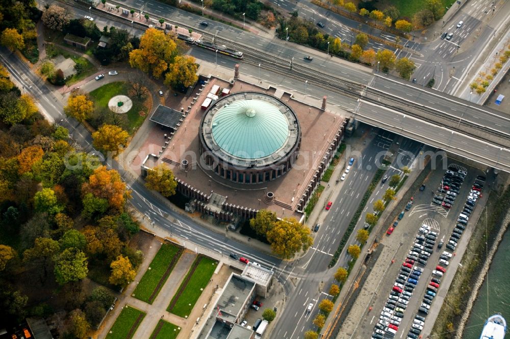 Aerial photograph Düsseldorf - Building of the indoor arena Tonhalle in the district Pempelfort in Duesseldorf in the state North Rhine-Westphalia, Germany