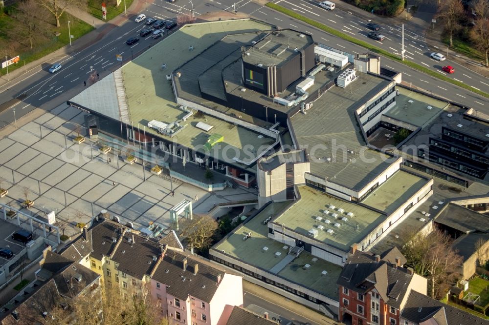 Herne from above - Building of the indoor arena on Willi-Pohlmann-Platz in Herne in the state North Rhine-Westphalia