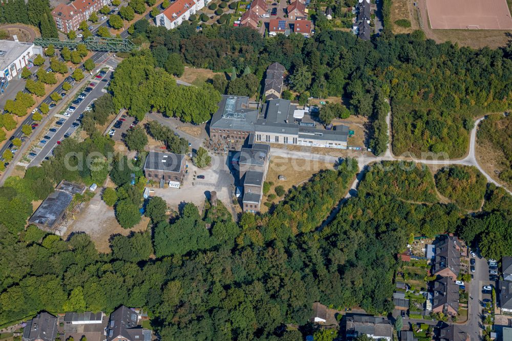 Aerial image Essen - Building of the indoor arena Zeche Carl in the district Altenessen-Sued in Essen at Ruhrgebiet in the state North Rhine-Westphalia, Germany