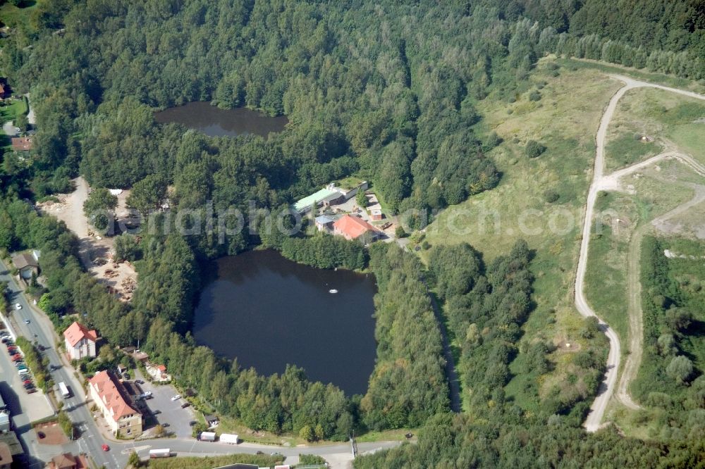 Aerial photograph Dörentrup - View of the composite landfill Dörentrup, a landfill waste disposal GmbH Lippe in North Rhine-Westphalia