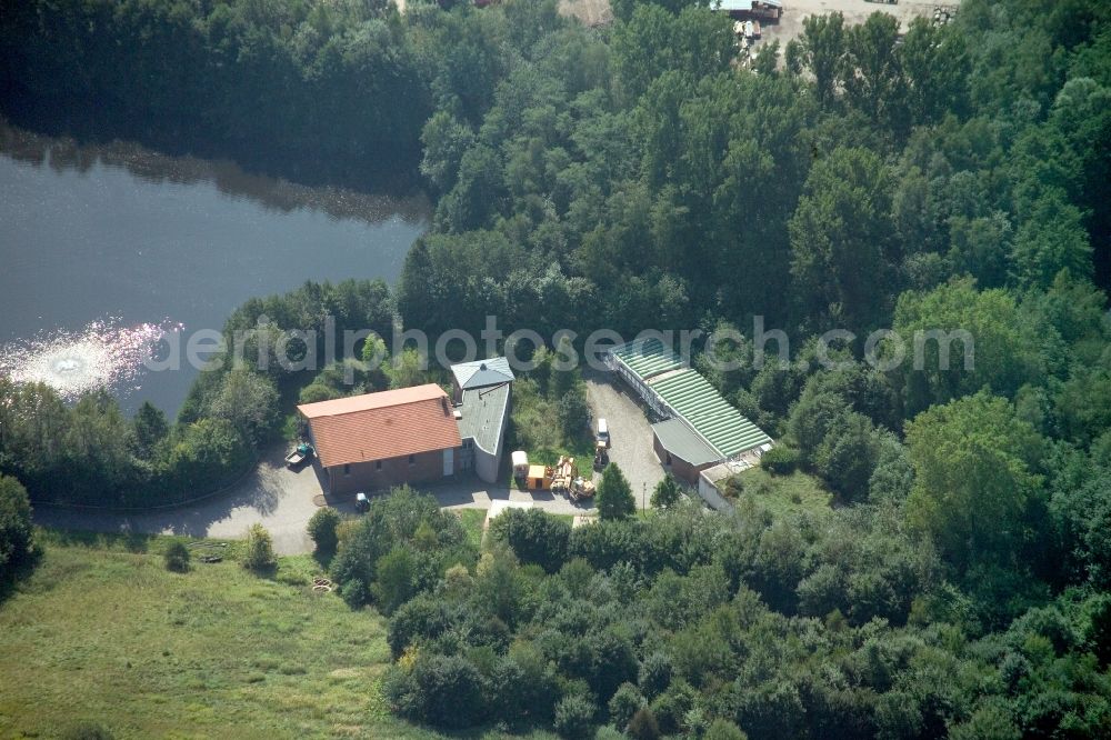 Aerial image Dörentrup - View of the composite landfill Dörentrup, a landfill waste disposal GmbH Lippe in North Rhine-Westphalia