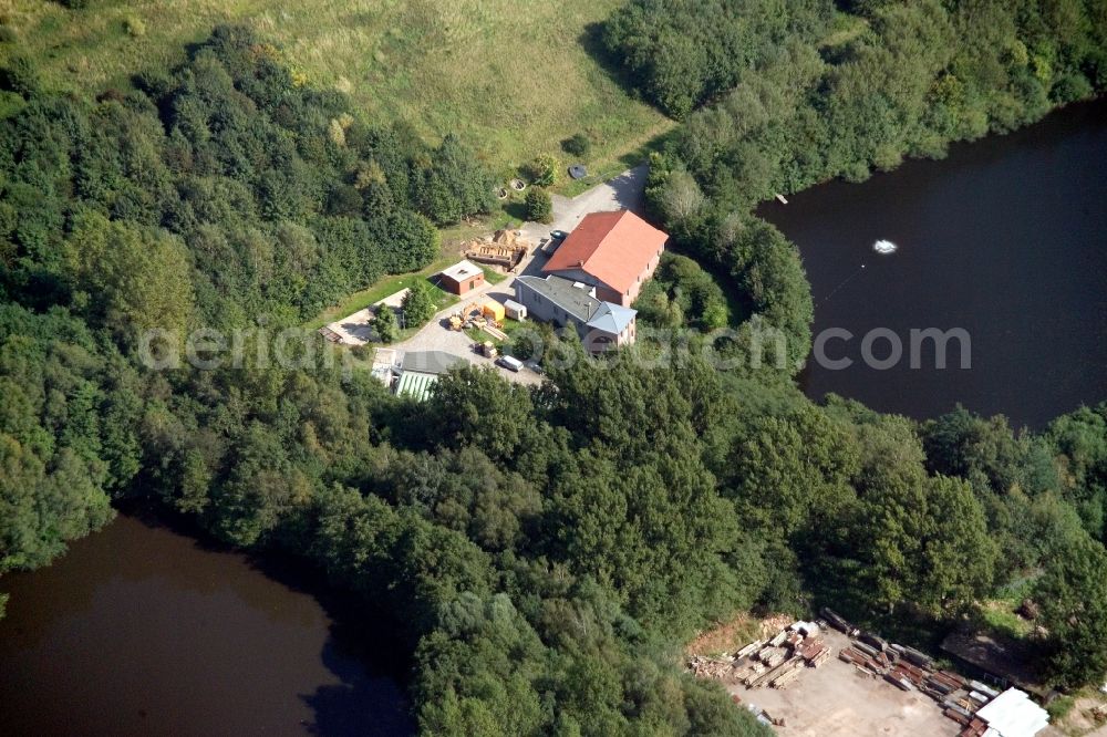 Dörentrup from above - View of the composite landfill Dörentrup, a landfill waste disposal GmbH Lippe in North Rhine-Westphalia