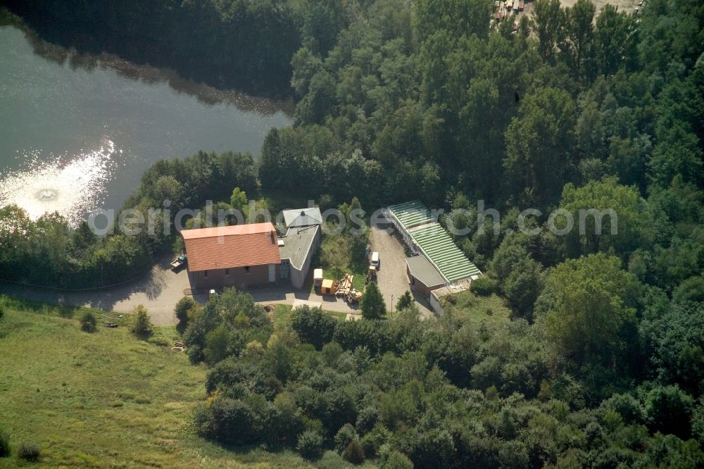 Aerial image Dörentrup - View of the composite landfill Dörentrup, a landfill waste disposal GmbH Lippe in North Rhine-Westphalia