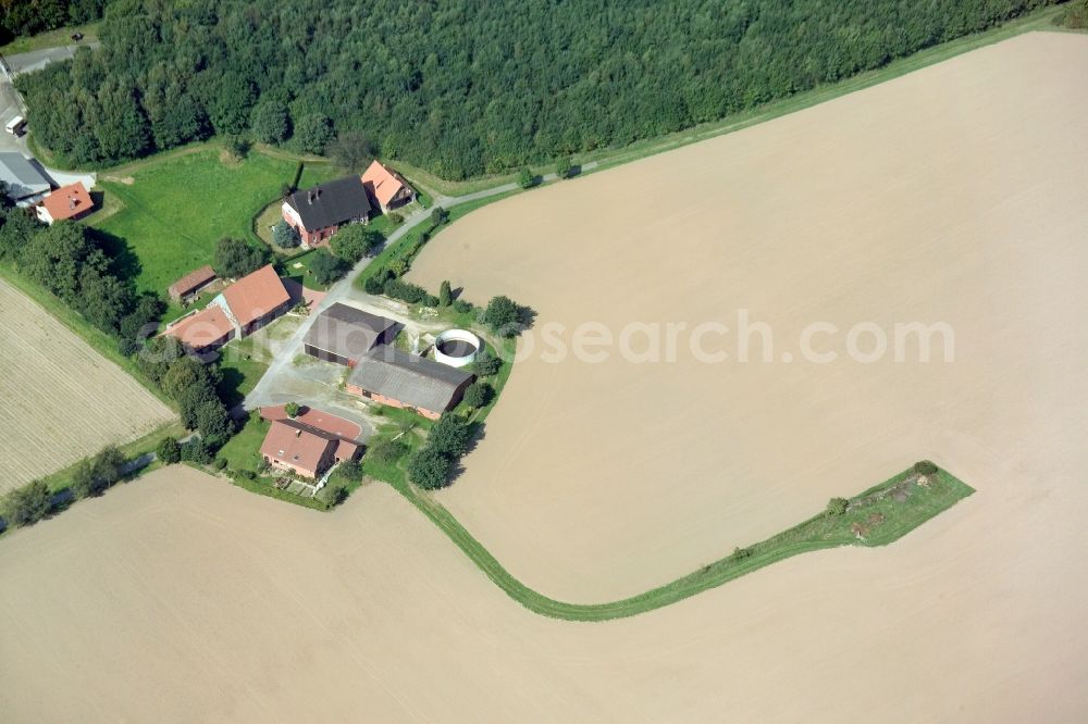 Dörentrup from above - View of the composite landfill Dörentrup, a landfill waste disposal GmbH Lippe in North Rhine-Westphalia