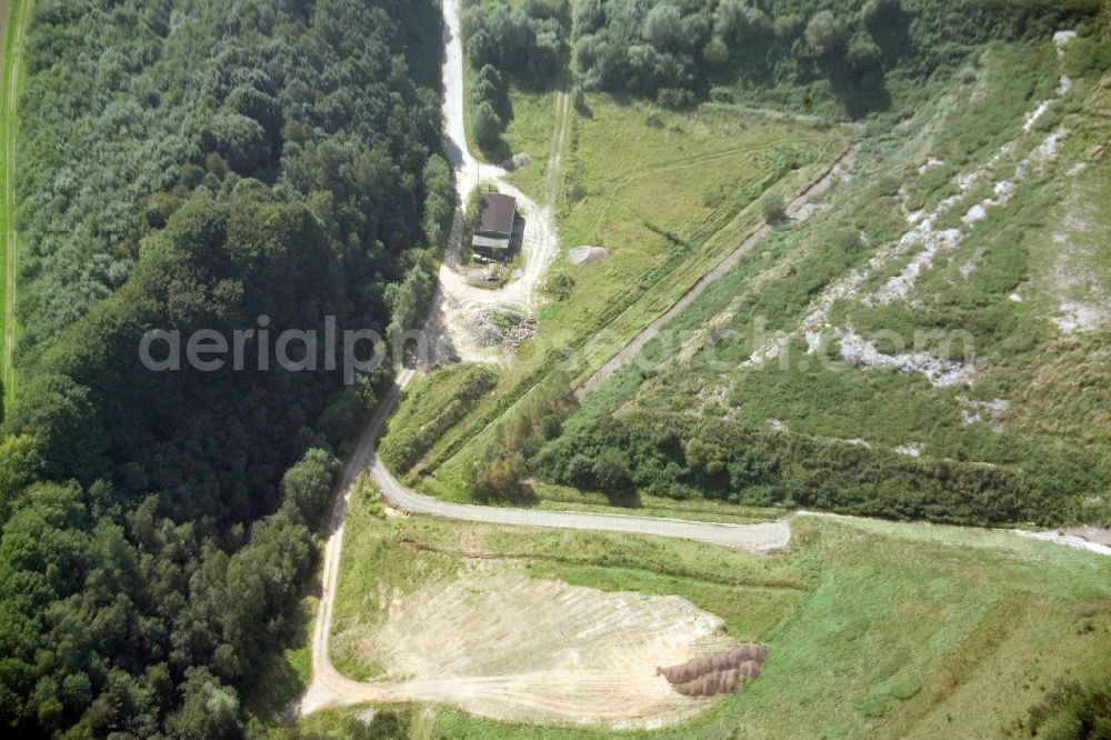 Dörentrup from above - View of the composite landfill Dörentrup, a landfill waste disposal GmbH Lippe in North Rhine-Westphalia