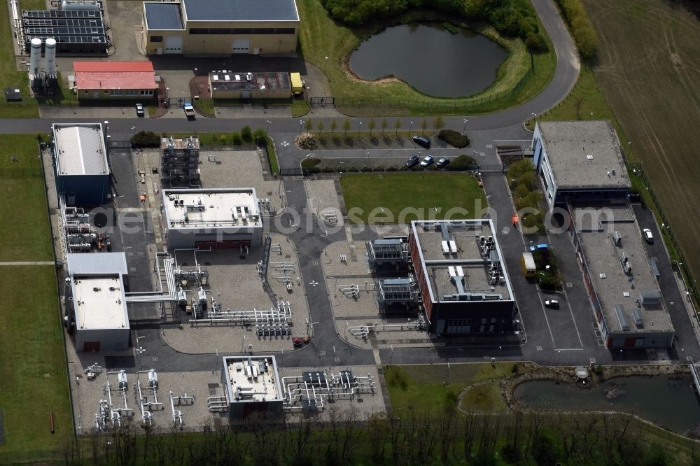 Aerial image Rüdersdorf - Compressor Stadium and pumping station for natural gas of EWE AG in Ruedersdorf in the state Brandenburg