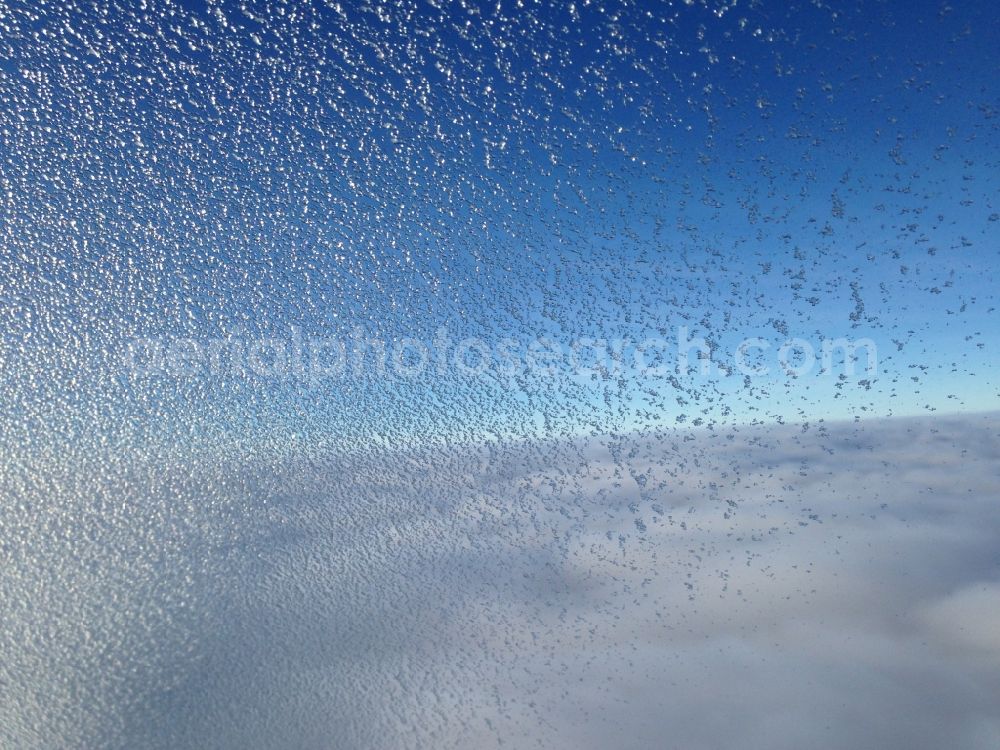 Aerial image Massing - Icing on wind shield in Massing bavaria