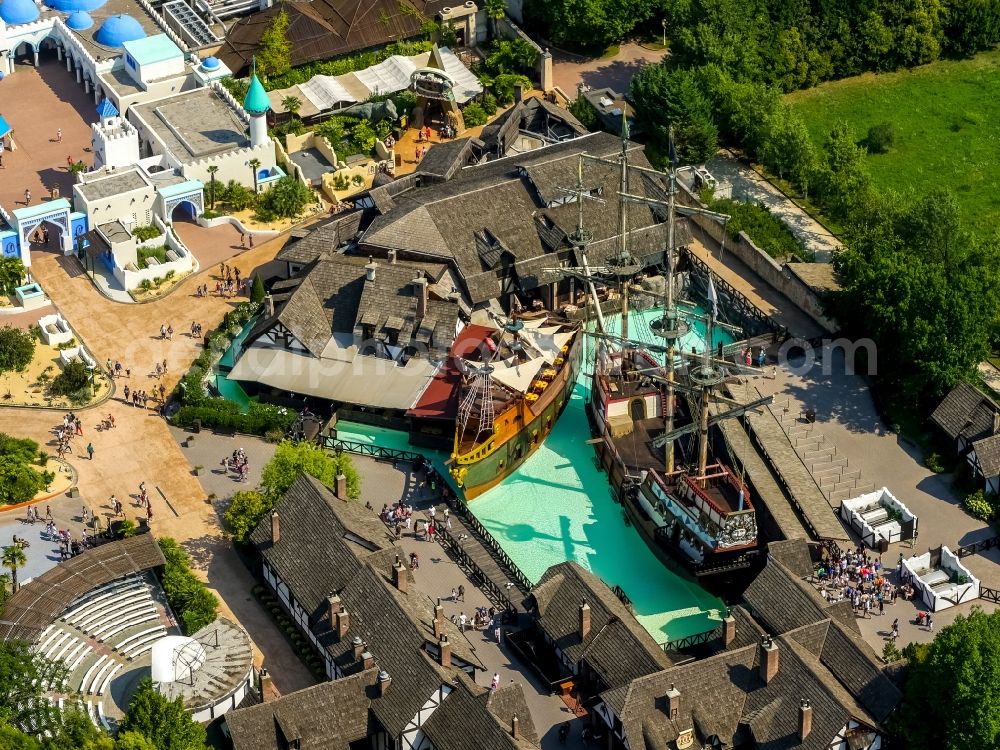 Aerial image Ronchi - Leisure Centre - Amusement Park Gardaland in Ronchi in Veneto, Italy