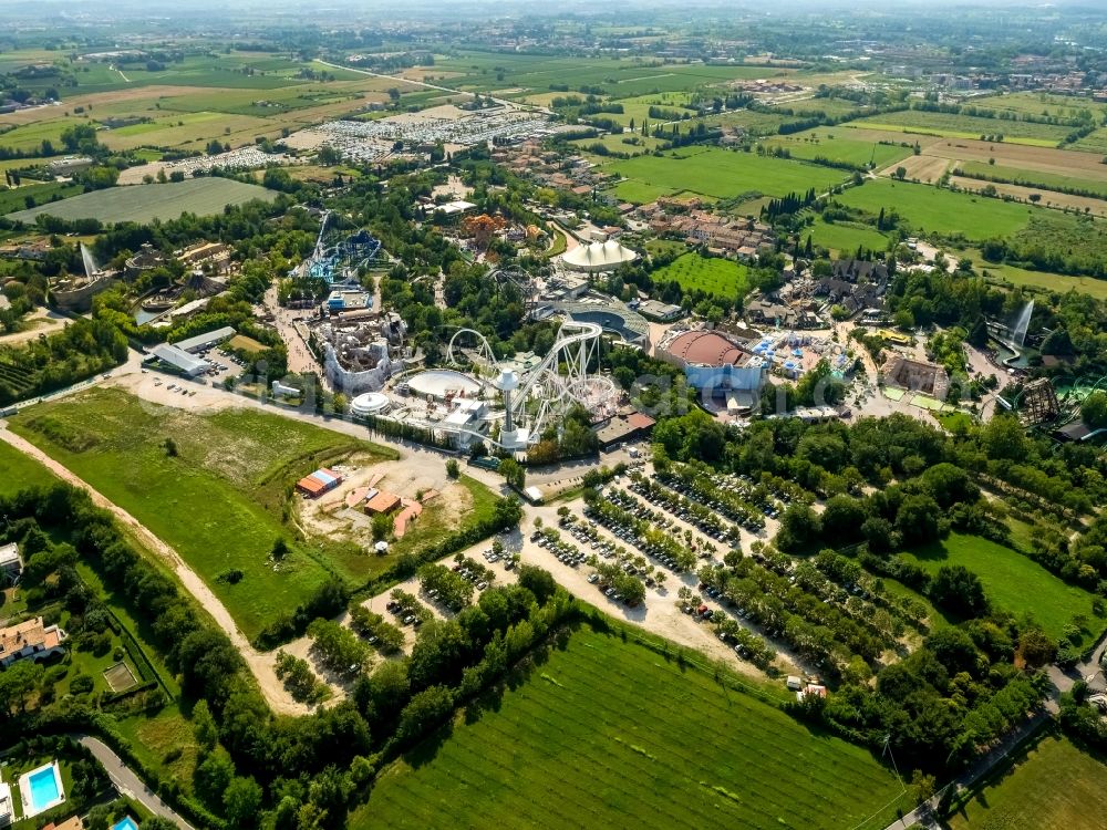 Ronchi from the bird's eye view: Leisure Centre - Amusement Park Gardaland in Ronchi in Veneto, Italy