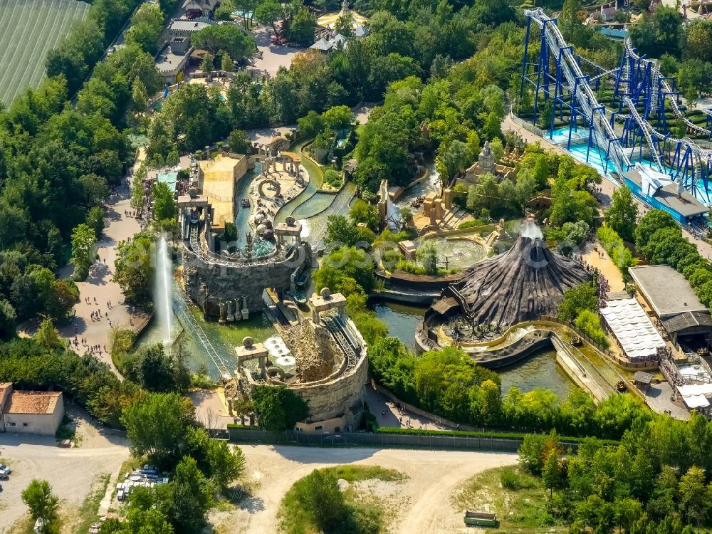 Aerial image Ronchi - Leisure Centre - Amusement Park Gardaland in Ronchi in Veneto, Italy