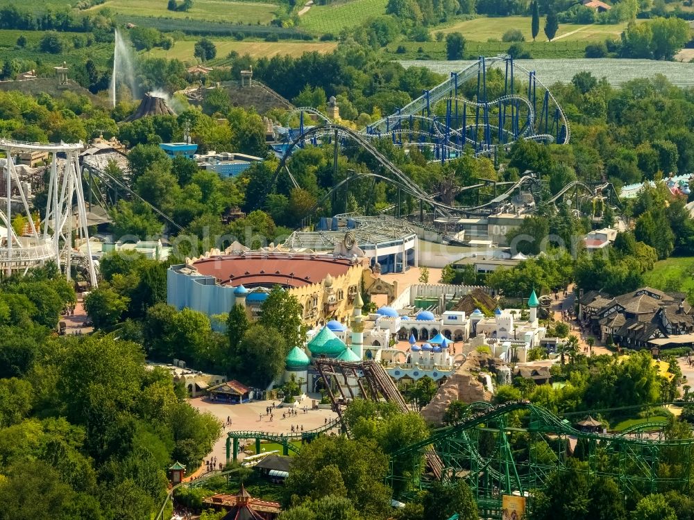 Aerial image Ronchi - Leisure Centre - Amusement Park Gardaland in Ronchi in Veneto, Italy