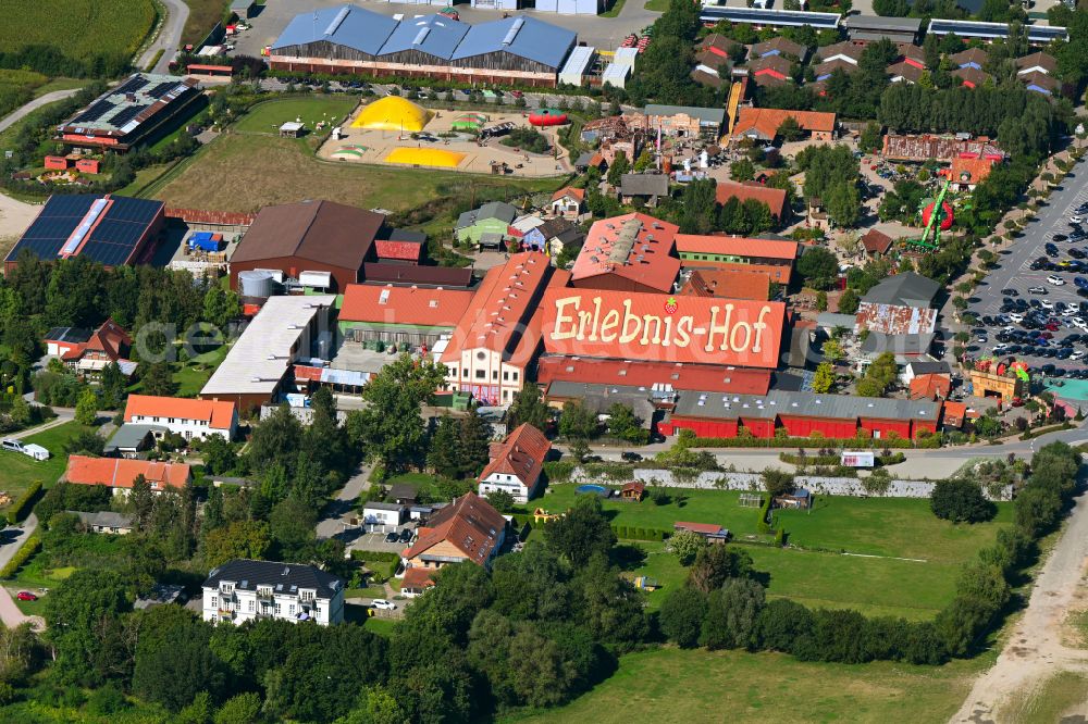 Aerial photograph Rövershagen - Amusement park Karls Erlebnishof in Roevershagen in the state Mecklenburg-Vorpommern, Germany