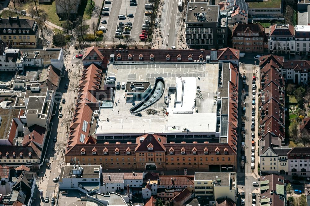 Aerial photograph Ludwigsburg - Building complex WilhelmGalerie Ludwigsburg in Ludwigsburg in the state Baden-Wuerttemberg, Germany