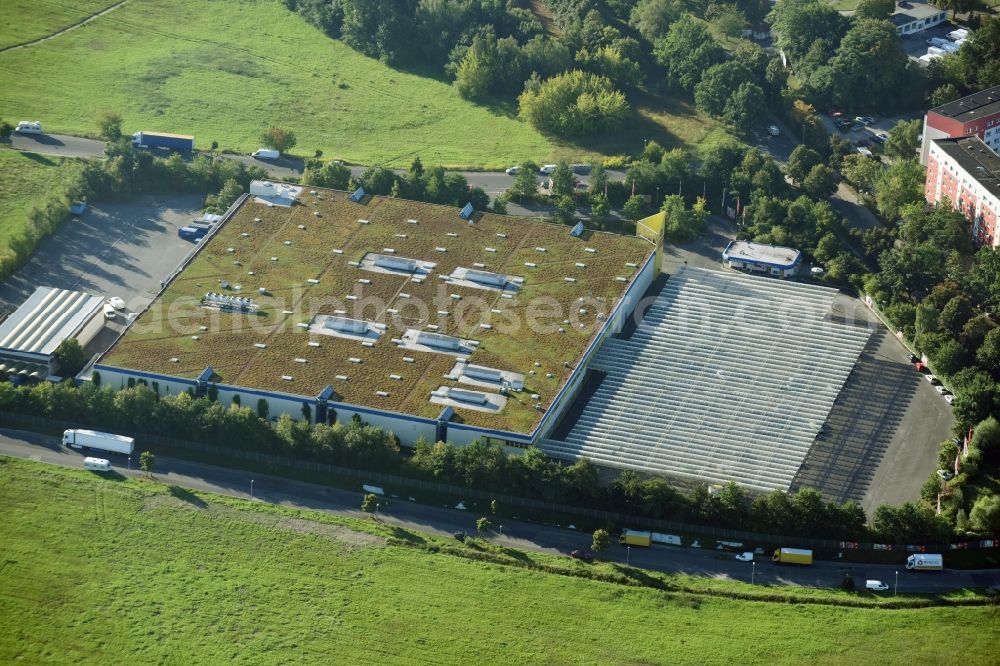 Aerial photograph Stahnsdorf - Sales-building of Selgros Grosshandel at Ruhlsdorfer Strasse in Stahnsdorf in the state Brandenburg