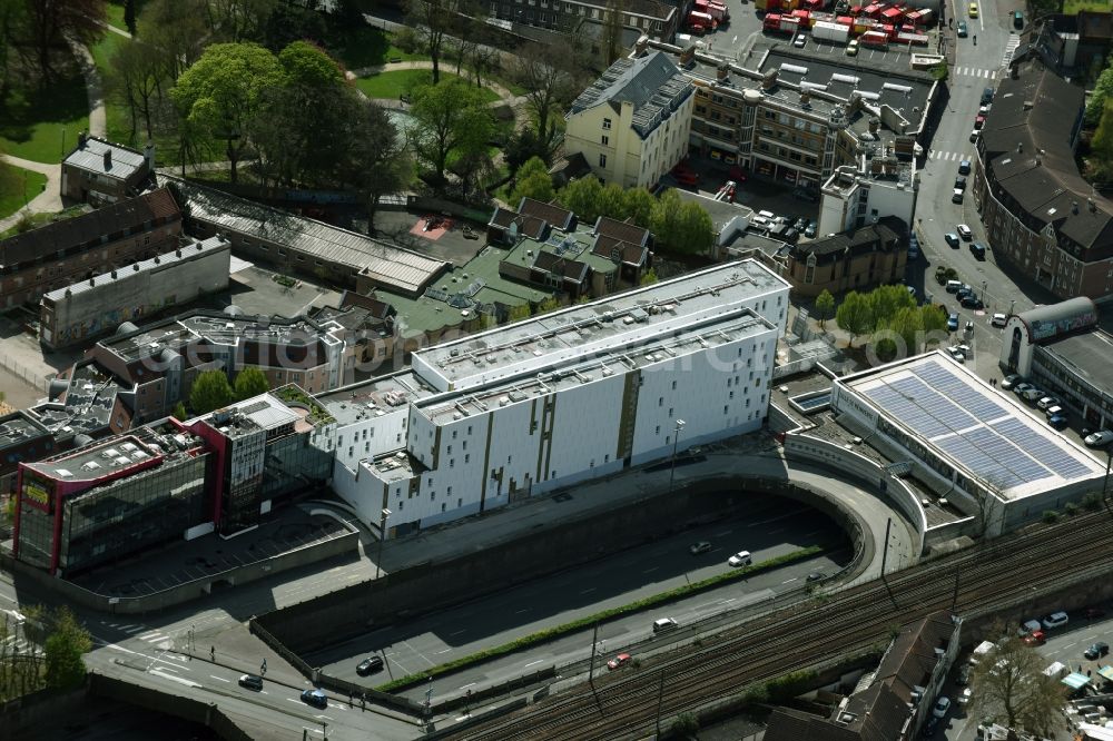 Aerial photograph Lille - Traffic flow at the intersection- motorway N356 D651 in Lille in Nord-Pas-de-Calais Picardy, France