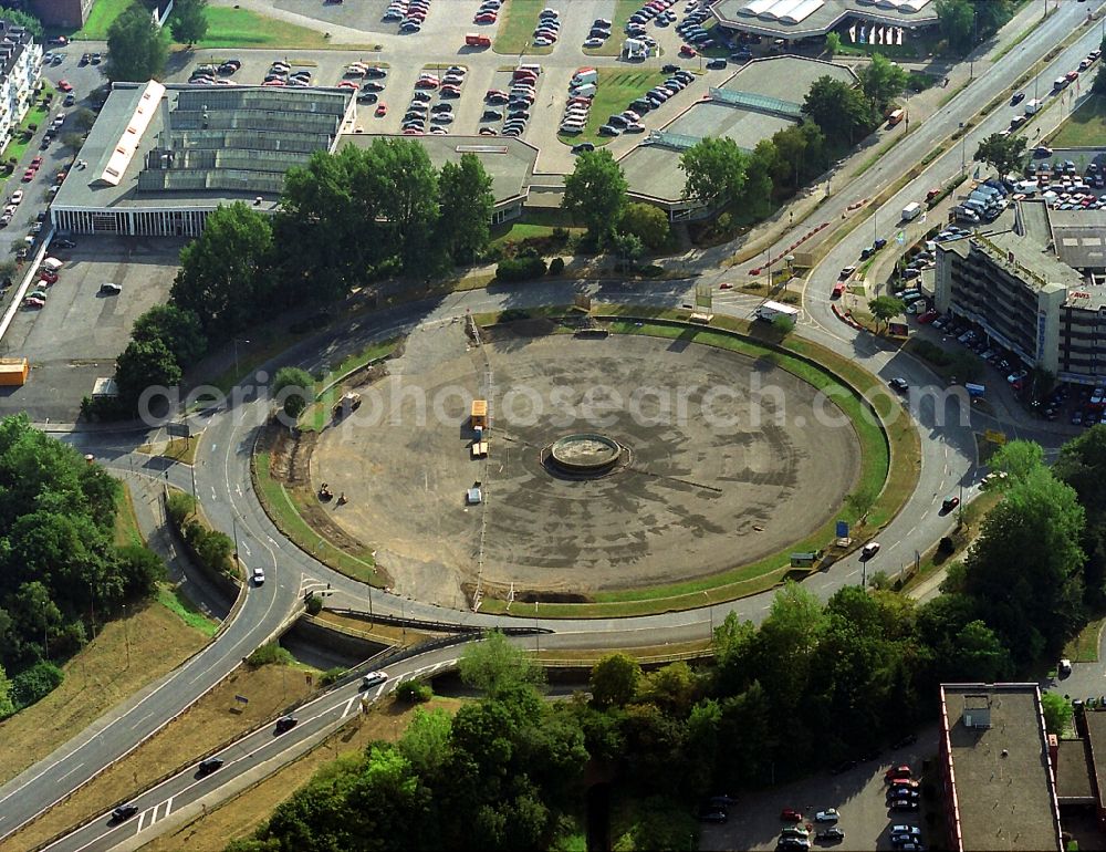 Aerial photograph Aachen - Transport hub in Europe Square Aachen in North Rhine-Westphalia