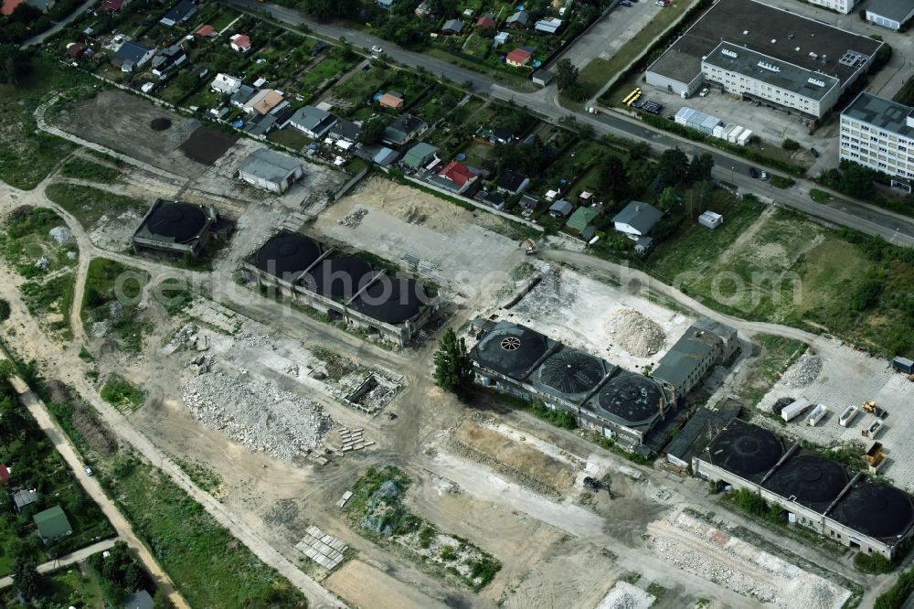 Aerial image Berlin - Vacant bunker complex and ammunition depots on the former military training ground Biesenhorster Weg - Wiesengrundstrasse in Berlin