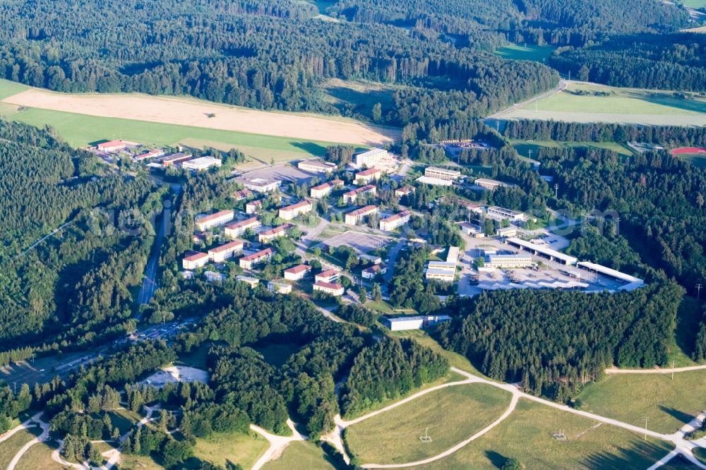 Aerial photograph Immendingen - Former military training ground now Daimler Test Track in Immendingen in the state Baden-Wuerttemberg, Germany