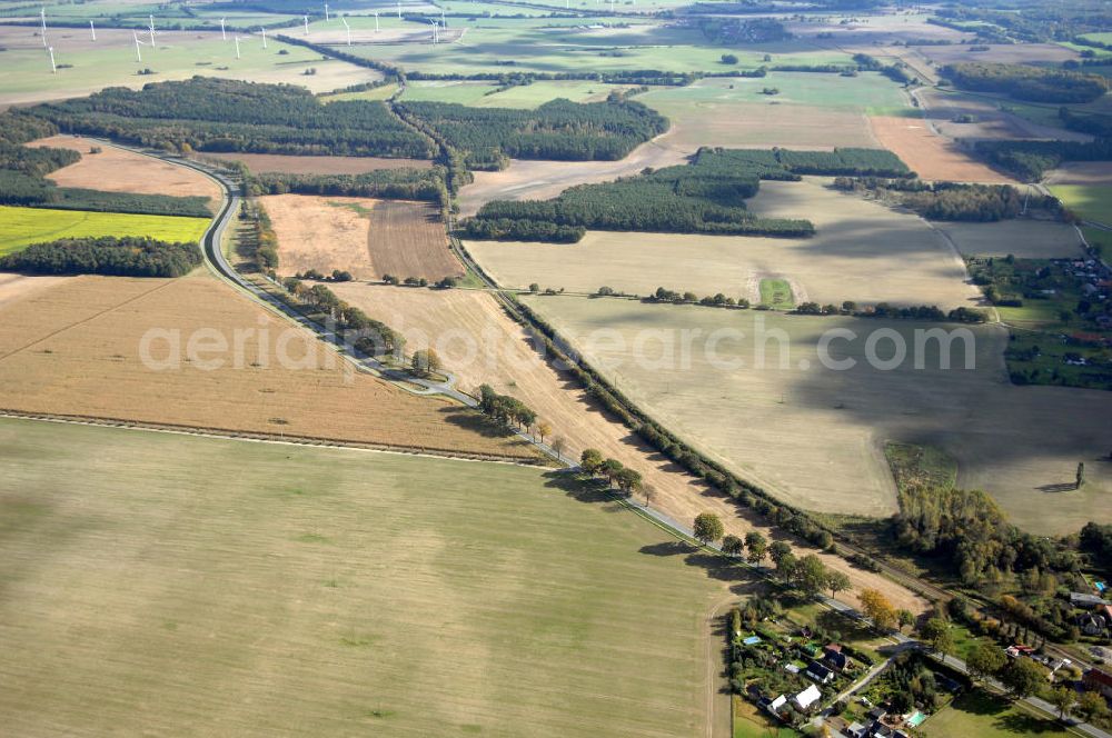 Groß Pankow from above - Blick auf die Ortsumgehung Bundesstrasse 189 Groß Pankow. Projektsteuerung: Schüßler-Plan Ingenieurgesellschaft für Bau- und Verkehrswegeplanung mbH.