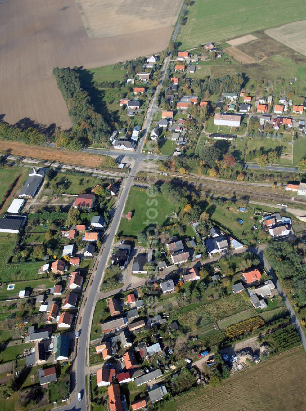 Groß Pankow from above - Blick auf die Ortsumgehung Bundesstrasse 189 Groß Pankow. Projektsteuerung: Schüßler-Plan Ingenieurgesellschaft für Bau- und Verkehrswegeplanung mbH.