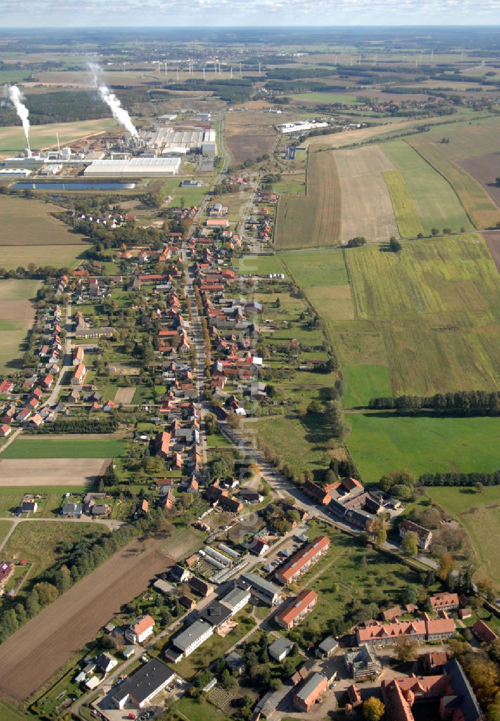 Aerial image Heiligengrabe - Blick auf die Ortsumgehung Bundesstrasse 189 Heiligengrabe. Projektsteuerung: Schüßler-Plan Ingenieurgesellschaft für Bau- und Verkehrswegeplanung mbH.