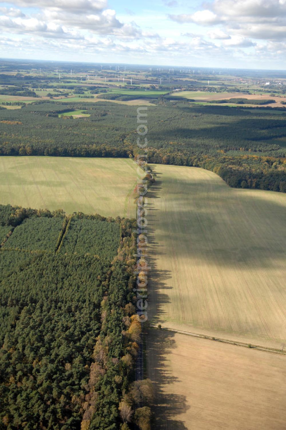 Heiligengrabe from above - Blick auf die Ortsumgehung Bundesstrasse 189 Heiligengrabe. Projektsteuerung: Schüßler-Plan Ingenieurgesellschaft für Bau- und Verkehrswegeplanung mbH.